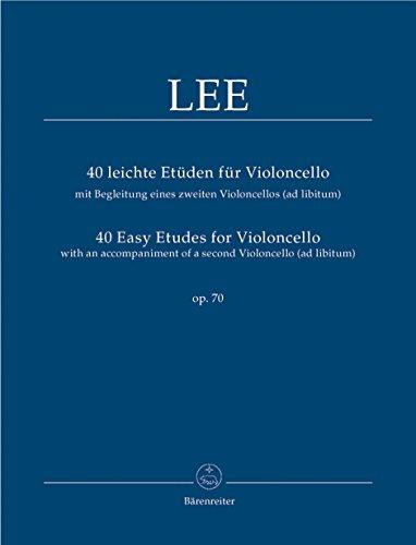 40 leichte Etüden für Violoncello mit Begleitung eines zweiten Violoncello (ad libitum) op. 70. Spielpartitur