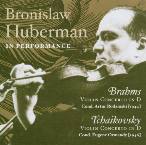 Bronislav Huberman spielt Violinkonzerte von Brahms und Tschaikowsky