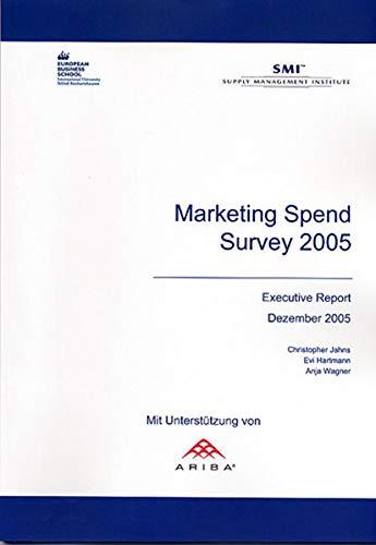 Marketing Spend Survey 2005