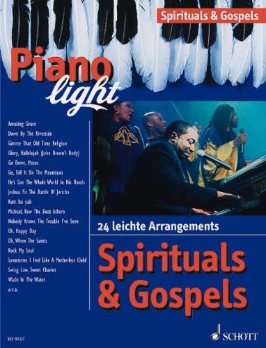 Spirituals & Gospels: 24 leichte Arrangements. Klavier. (Piano light)