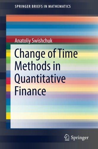 Change of Time Methods in Quantitative Finance (SpringerBriefs in Mathematics)