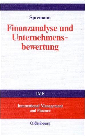 Finanzanalyse und Unternehmensbewertung