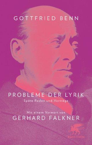 Probleme der Lyrik: Späte Reden und Vorträge