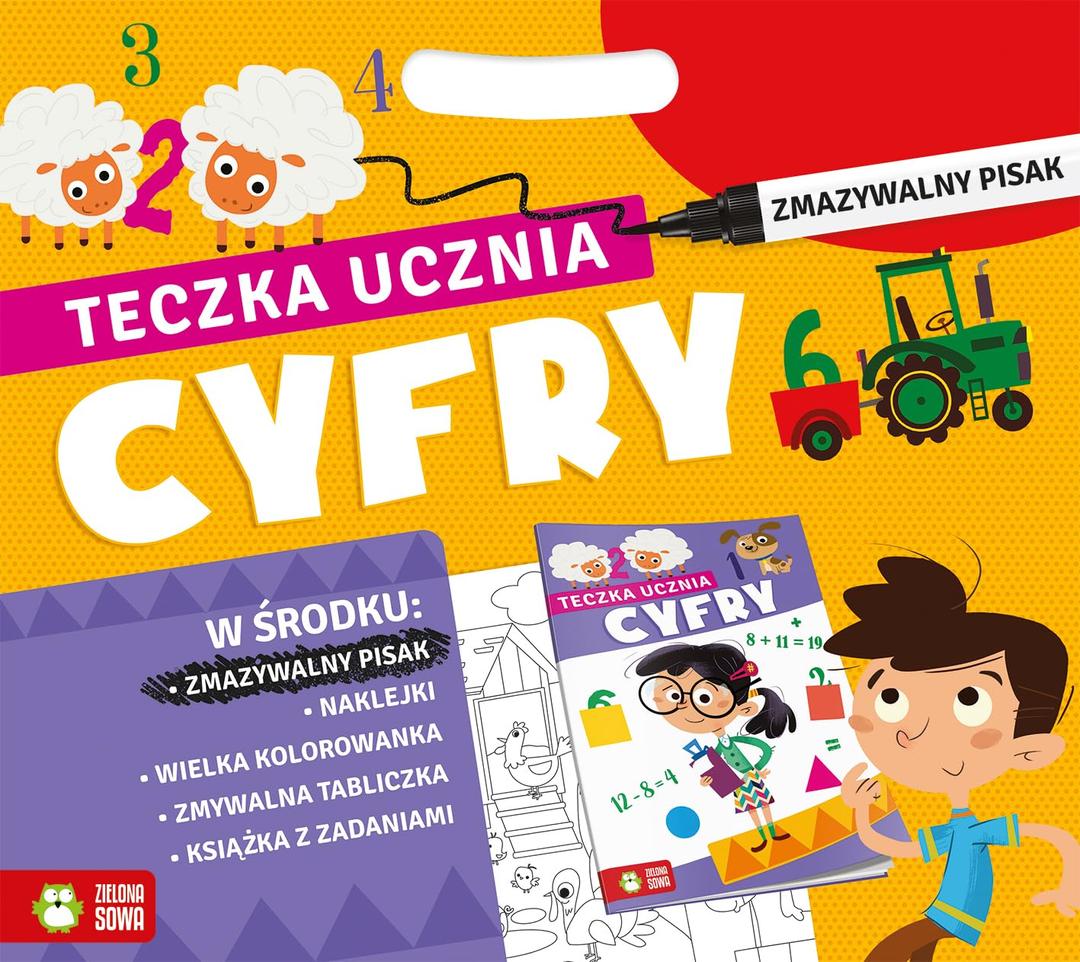 Teczka ucznia z pisakiem Cyfry