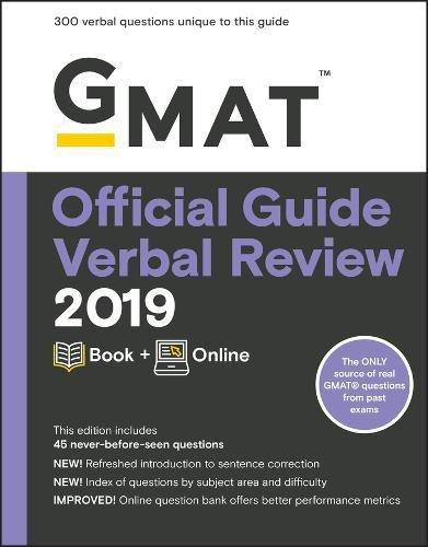 GMAT Official Guide Verbal Review 2019: Book + Online (Gmat Official Guides)