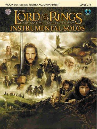 The Lord of the Rings Instrumental Solos (for Strings): Violin (with Piano Acc.), Book & CD