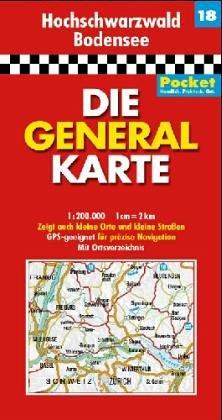 Die Generalkarten Deutschland Pocket, 20 Bl., Bl.18, Hochschwarzwald, Bodensee