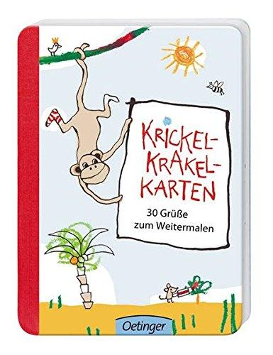 Krickel-Krakel-Karten 30 Grüsse zum Weitermalen