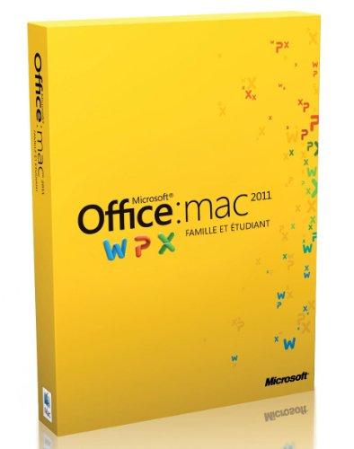 Office Mac Famille et Etudiant 2011 (3 postes)