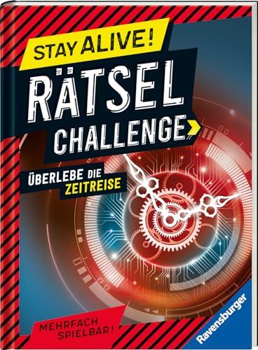 Ravensburger Stay alive! Rätsel-Challenge - Überlebe die Zeitreise - Rätselbuch für Gaming-Fans ab 8 Jahren