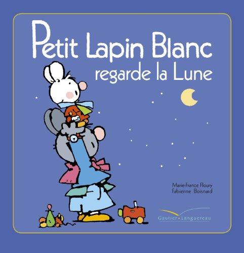 Petit Lapin blanc regarde la lune