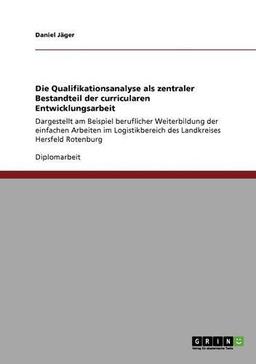 Die Qualifikationsanalyse als zentraler Bestandteil der curricularen Entwicklungsarbeit: Dargestellt am Beispiel beruflicher Weiterbildung der ... des Landkreises Hersfeld Rotenburg