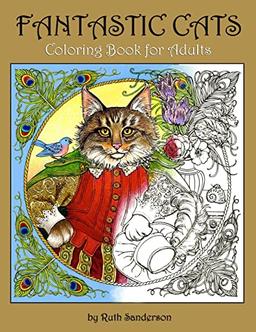 Fantastic Cats: Coloring Book for Adults