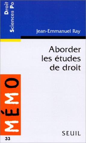 Aborder les études de droit