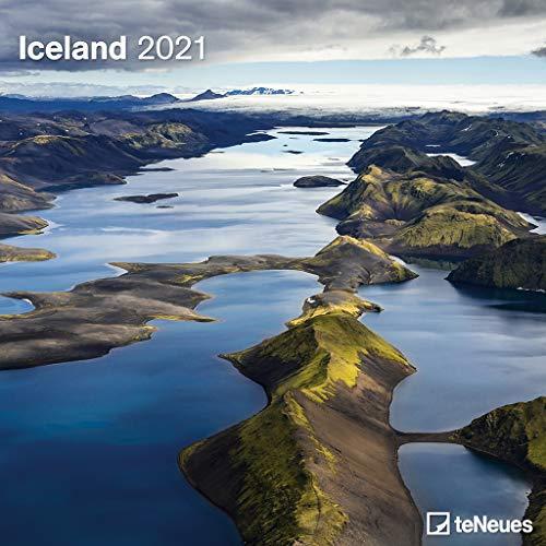 Iceland 2021 - Wand-Kalender - Broschüren-Kalender - 30x30 - 30x60 geöffnet - Reise-Kalender: Home of Elves and Trolls