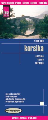 Reise Know-How Landkarte Korsika (1:135.000): world mapping project: Kartenbild 2seitig, klassifiziertes Straßennetz, Ortsindex, GPS-tauglich