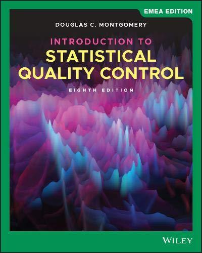 Montgomery, D: Introduction to Statistical Quality Control