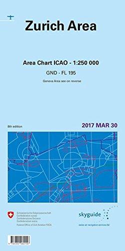 Zurich Area / Geneva Area 2020: Area Chart ICAO GND - FL 195 (Aeronautische Karten)