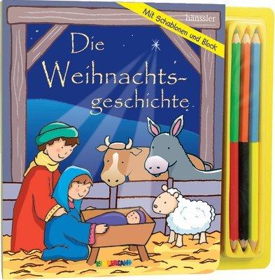 Die Weihnachtsgeschichte: Mit Mal-Schablone und Zeichenbrett