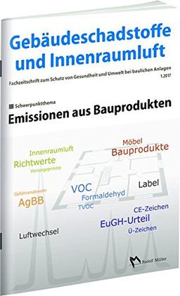 Gebäudeschadstoffe und Innenraumluft - Fachzeitschrift zum Schutz von Gesundheit und Umwelt bei baulichen Anlagen - 1.2017: Emissionen aus Bauprodukten