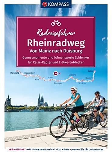 KOMPASS RadReiseFührer Rheinradweg von Mainz bis Duisburg: mit Extra-Tourenkarte, Reiseführer und exakter Streckenbeschreibung (KOMPASS-Fahrradführer, Band 6925)