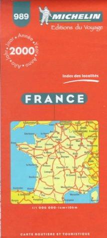 Michelin Frankreich 1 : 1 000 000. Straßenkarte. Mit touristischen Hinweisen. Ortsverzeichnis (Michelin Maps)