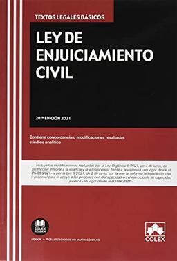 Ley de Enjuiciamiento Civil: Contiene concordancias, modificaciones resaltadas e índice analítico (TEXTOS LEGALES BASICOS, Band 1)