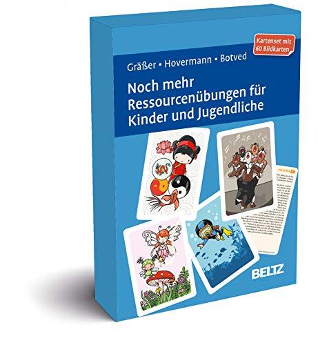 Noch mehr Ressourcenübungen für Kinder und Jugendliche: Kartenset mit 60 Bildkarten in stabiler Box, Kartenformat 9,8 x 14,3 cm. Mit 20-seitigem Booklet