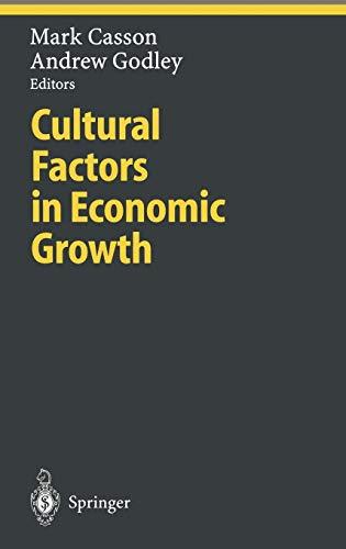 Cultural Factors in Economic Growth (Ethical Economy)