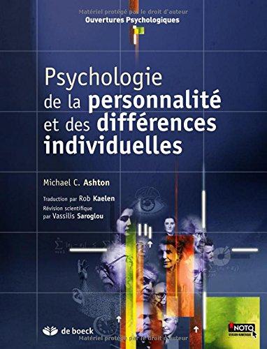 Psychologie de la personnalité et des différences individuelles