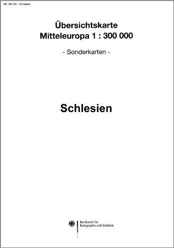 Karte von Schlesien: Sonderausgabe der Übersichtskarte von Mitteleuropa 1:300 000