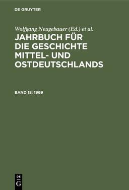 1969 (Jahrbuch für die Geschichte Mittel- und Ostdeutschlands)