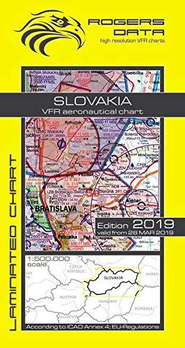 Slovakia Rogers Data VFR Luftfahrtkarte 500k: Slowakei VFR Luftfahrtkarte – ICAO Karte, Maßstab 1:500.000