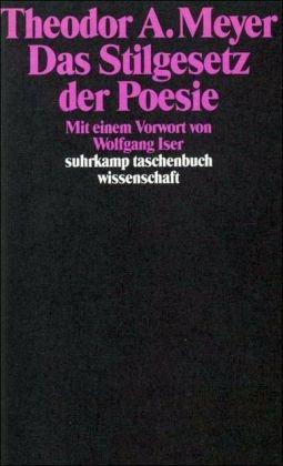 Suhrkamp Taschenbuch Wissenschaft Nr. 790: Das Stilgesetz der Poesie