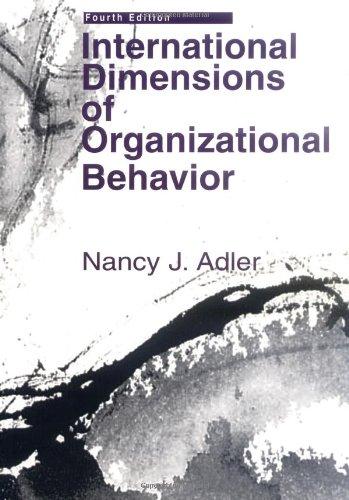 International Dimensions of Organizational Behavior