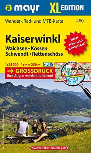 Kaiserwinkl XL: Wander-, Rad- und Mountainbikekarte. GPS-genau. 1:25000 (Mayr Wanderkarten)