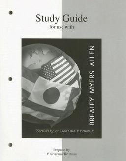 Study Guide for use with 'Principles of Corporate Finance'