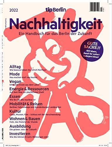 Nachhaltigkeit – eine Edition von tipBerlin 1/2022 "Gute Sachen"