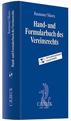 Hand- und Formularbuch des Vereinsrechts