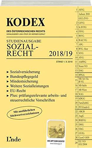 KODEX Sozialrecht 2018/19: Studienausgabe (Kodex Studienausgabe)