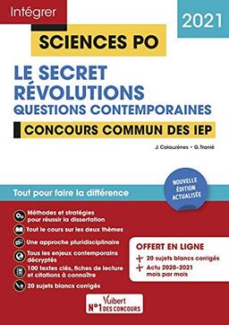 Le secret, révolutions : questions contemporaines : concours commun des IEP, 2021