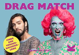 Drag Match Finde den Vorher-Nachher-Look. Ein Memo-Spiel