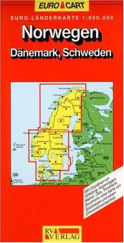 RV Euro-Länderkarte 1:800 000 Norwegen - Dänemark, Schweden