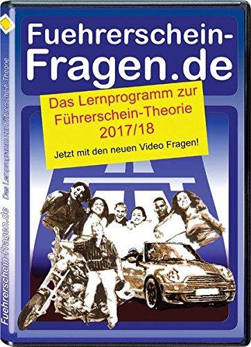 Fuehrerschein-Fragen.de 2017-18, 1 DVD-ROMDas Lernprogramm zur Führerschein-Theorie vertont mit virtueller Sprecherin. Mit den neuen Video-Fragen. 429 Min.