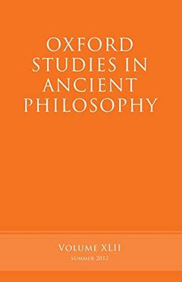 Oxford Studies in Ancient Philosophy: Volume 42