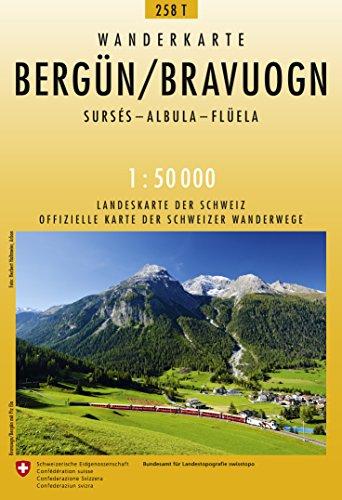 258T Bergün / Bravuogn: Sursés - Albula - Flüela (Wanderkarten 1:50 000)