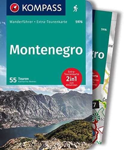 KOMPASS Wanderführer 5976 Montenegro, 55 Touren: Wanderführer mit Extra-Tourenkarten und Höhenprofilen, GPX-Daten zum Download