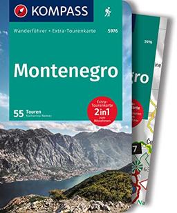 KOMPASS Wanderführer 5976 Montenegro, 55 Touren: Wanderführer mit Extra-Tourenkarten und Höhenprofilen, GPX-Daten zum Download