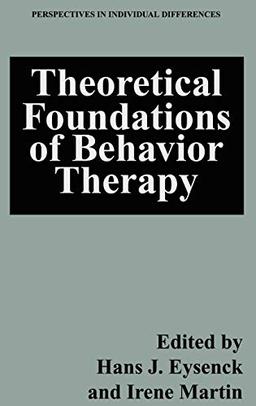 Theoretical Foundations of Behavior Therapy (Perspectives on Individual Differences)