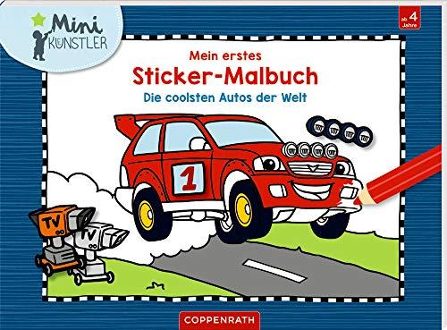 Mein erstes Sticker-Malbuch: Die coolsten Autos der Welt (Mini-Künstler)